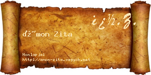 Ámon Zita névjegykártya
