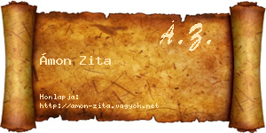 Ámon Zita névjegykártya