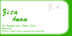 zita amon business card