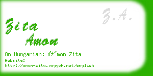 zita amon business card